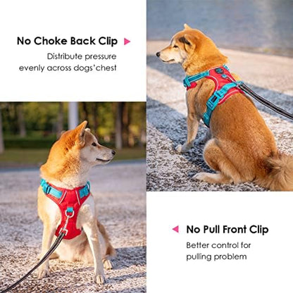 PHOEPET No Pull Dog Harness, Unique Colors Reflective Adjustable Dog Vest - Image 4