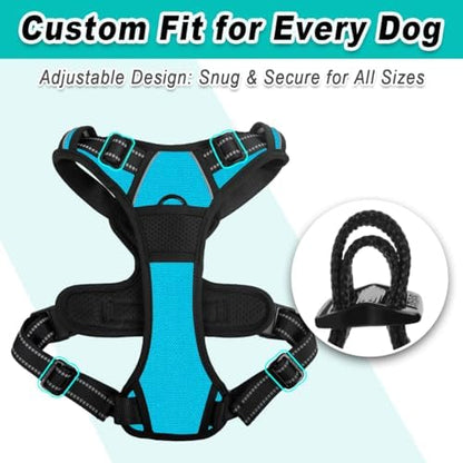 BARKBAY Dog Harness for Large Dog No Pull 2 Leash Clips Dog Vest - Image 6