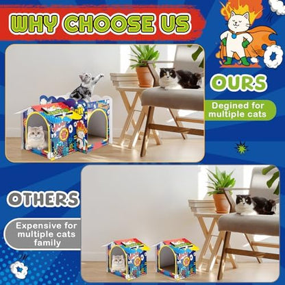 2 Story Cardboard Cat House - Image 4