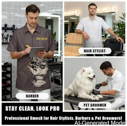 Professional Grooming Smock Unisex, Water Resistant Anti-Static - Image 4