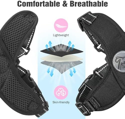 Pawaboo Small Dog Harness and Leash Set, Puppy Harness X-Frame Adjustable - Image 5