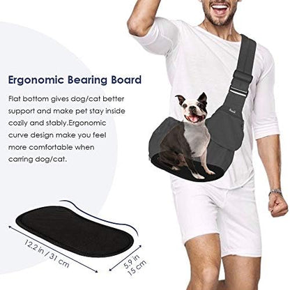 SlowTon Pet Carrier, Hard Bottom Support & Adjustable Padded Shoulder Strap - Image 3