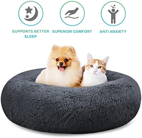 SAVFOX 23 inches Calming Donut Dog Bed - Image 3