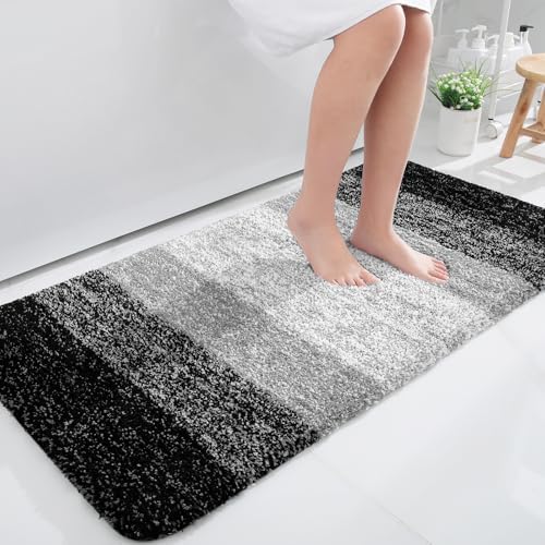 OLANLY Bathroom Runner Rug 40x24, Extra Soft Absorbent Microfiber Bath Rugs by OLANLY