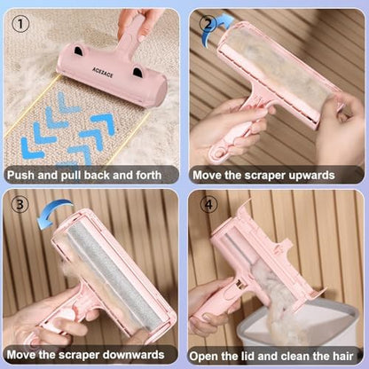 ACE2ACE Pet Hair Remover, Reusable Lint Roller - Image 4