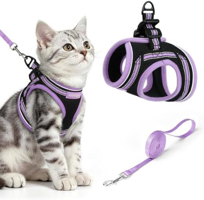 rabbitgoo Cat Harness and Leash Set, Step-in Soft Vest by rabbitgoo