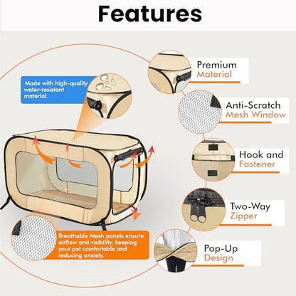 Portable Collapsible Pop Up Kennel - Image 4