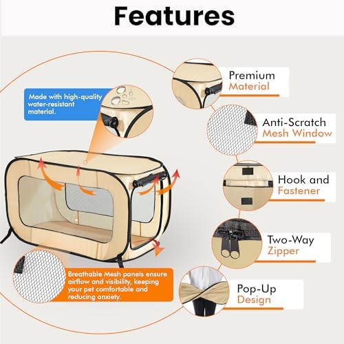 Portable Collapsible Pop Up Kennel - Image 4