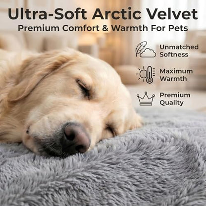 Orthopedic Medium Dog Bed 30 x 20Inch, L Shaped Memory Foam Pet Bed - Image 6