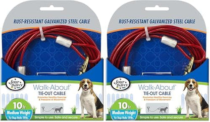 Four Paws Medium Weight Dog Tie Out Cable by FourPaws