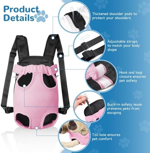 YUDODO Pet Dog Carrier Backpack Adjustable Front Carrier - Image 2