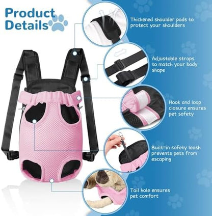 YUDODO Pet Dog Carrier Backpack Adjustable Front Carrier - Image 2