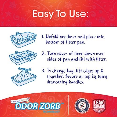 10 Count Fresh Kitty Litter Box Liners Durable, Easy Clean Up Elastic Jumbo - Image 6