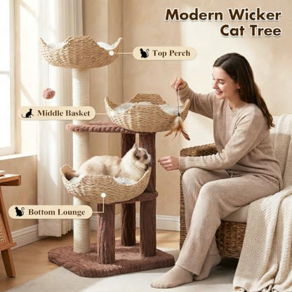 PAWZ Road Modern Cat Tree with Baskets - Image 2