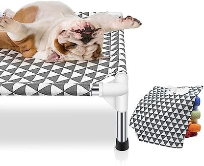 Kuntrust Elevated Outdoor Dog Bed, Medium Size, Cotton Material, Non-Slip Feet - Image 2