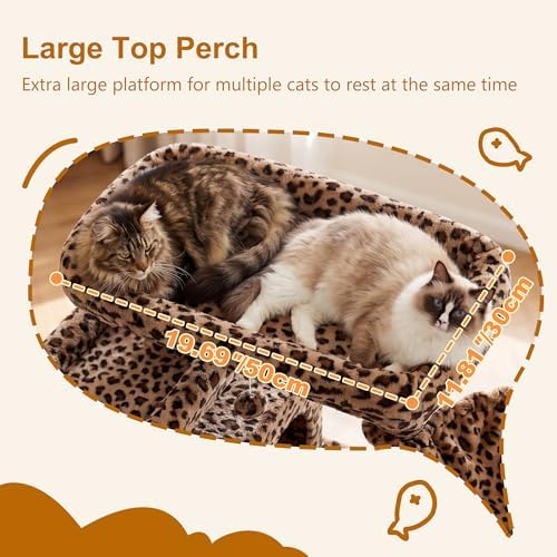 Heybly Cat Tree, 71-Inch-Tall Tower - Image 2