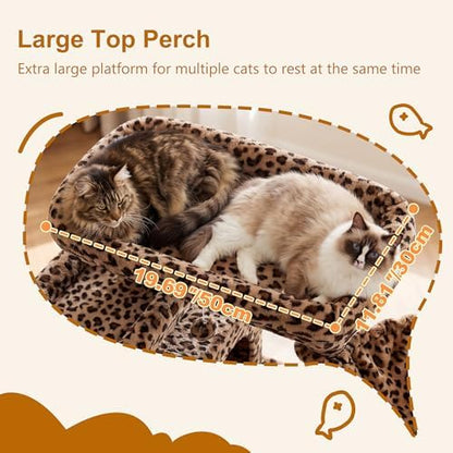 Heybly Cat Tree, 71-Inch-Tall Tower - Image 2