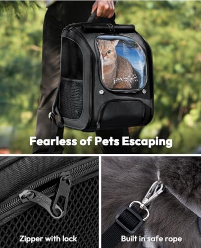 Pecute Cat Backpack Carrier, Large Space Cat Bubble Backpack - Image 5