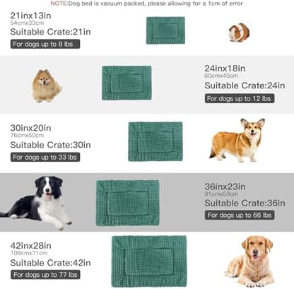 BVAGSS Reversible Dog Crate Pad, Memory Foam Pet Bed Mat, Soft Warm Machine - Image 5