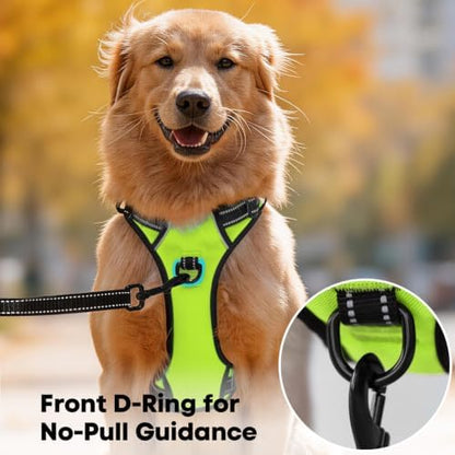 PoyPet No Pull Dog Harness Large, Reflective Vest - Image 2