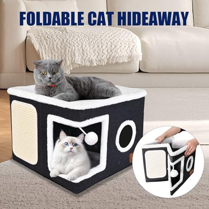 Cat Beds for Indoor Cats, Large Cat Cave Bed - Image 5