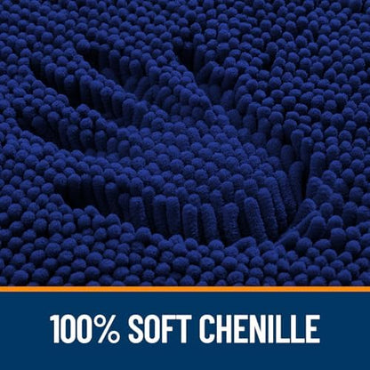 OLANLY Bathroom Rugs 35x24, Extra Soft Absorbent Chenille Bath Rugs - Image 3