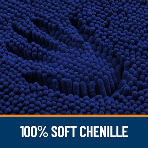 OLANLY Bathroom Runner Rugs 45x27, Extra Soft Absorbent Chenille Bath Rugs - Image 3