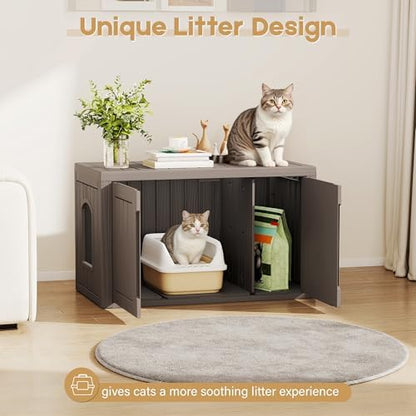 Cat Litter Box Enclosure, Covered Cat Litter Box - Image 4