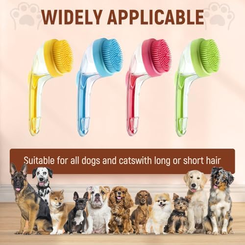 2025 New Pet Bath Brush, 2 in 1 Dog Bathing Grooming Massage Brush - Image 5