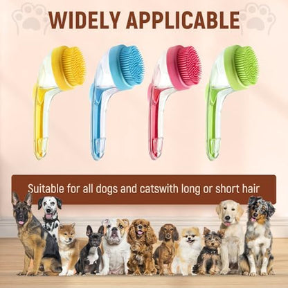 2025 New Pet Bath Brush, 2 in 1 Dog Bathing Grooming Massage Brush - Image 5
