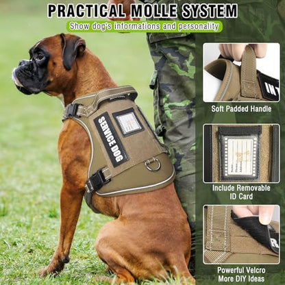 Tactical Service Dog Vest Harness and Leash Set - Image 3