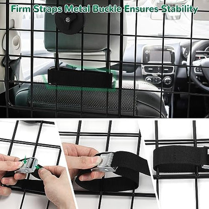 Universal Fit Car Barrier, Adjustable Dog Barrier, Back Seat Separator Gate - Image 6
