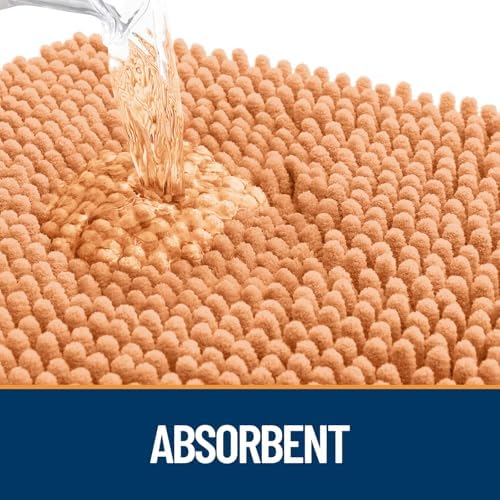 OLANLY Dog Door Mat for Muddy Paws 44x24, Super Absorbent Chenille Mud Mat - Image 3