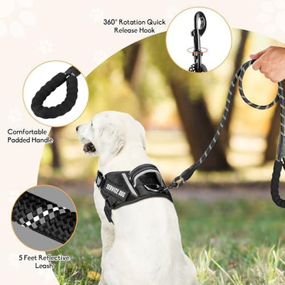 Service Dog Vest Harness and Leash Set, Animire in Training Dog Harness - Image 4