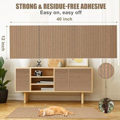 Natural Cork-Cat Scratch Pad-Cat Scratch Mat Rug-Avoid Cat Couch Protector-Cat - Image 4