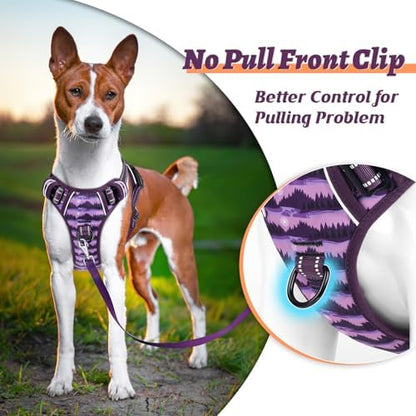 HEELE Dog Harness, No Pull Adjustable Padded Reflective Harness - Image 4