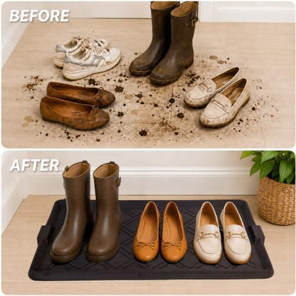 Boot Tray for Entryway, Rubber Shoe Mat, Waterproof Shoe Tray - Image 3