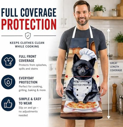 Caroline's Treasures Schipperke The Chef Apron Cooking Kitchen Server Baking - Image 3