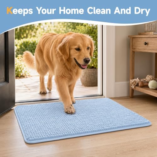 Ophanie Blue Door Mat Runner 60x36, Muddy Mats - Image 4