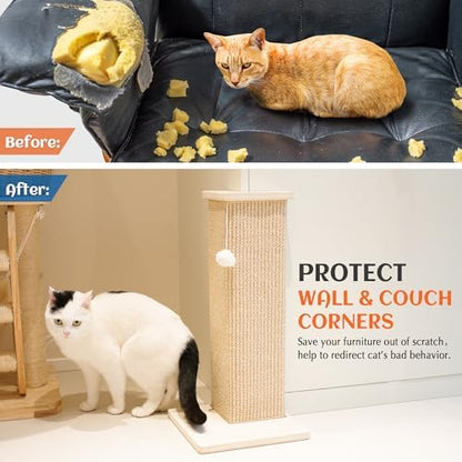 PETKARAY Couch Corner Cat Scratcher, Sisal Cat Scratch Pad - Image 5