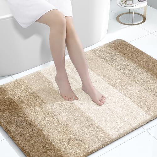 OLANLY Large Bathroom Rugs 60x40, Extra Soft Absorbent Microfiber Bath Rugs by OLANLY