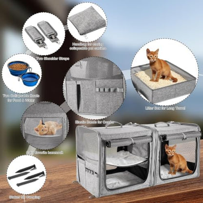 Extra Large Cat Carrier for 2 Cats - Image 5