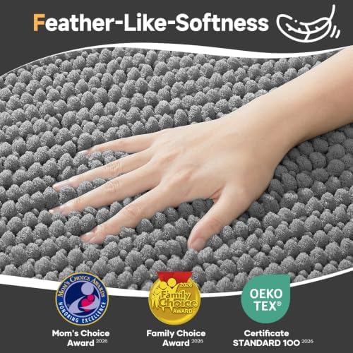 Ophanie Dark Grey Door Mat Runner 40x32, Muddy Mats - Image 2