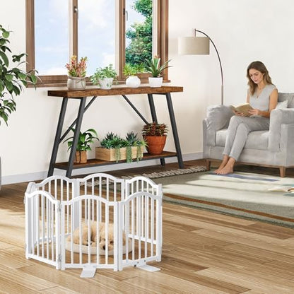 Snughome 2 Pack Short Dog Gate Indoor, Expand Up to 48’’Wide Foldable Pet Gate - Image 5