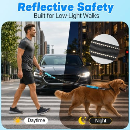 Hands Free Waist Dog Leash, 6-8FT Bungee Leash - Image 6