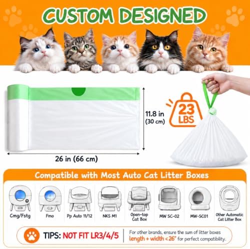 60 Count Cat Litter Box Bags Liner - Image 2