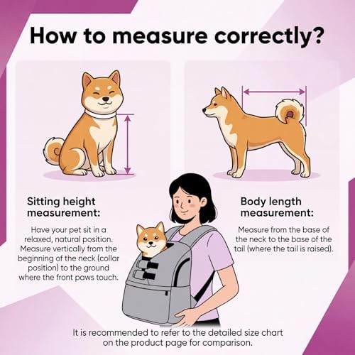 Dog Carrier Sling for Small Dogs, Front Dog Carrier Backpack - Image 3