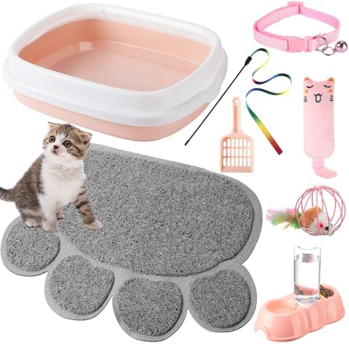 Tioncy 7 Pcs Kitten Litter Box Starter Kit by Tioncy