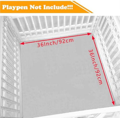 Dog Playpen Bottom Pad Fits for 36 Inch 4 Panels Exercise Pet Playpen, Dog - Image 2