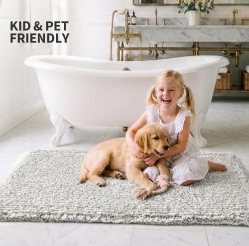 ILANGO Bathroom Rugs 36" × 24", Extra Soft Absorbent Microfiber Bath Rugs - Image 2